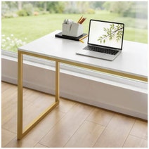 Zinus Home Office Computer Desk Gold 140cm AU-UTDDT1ZC-55G hero image