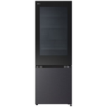 LG 340L Bottom Mount Fridge with Instaview in Matte Black GB-V300MBL hero image