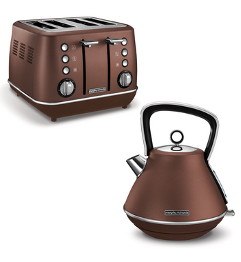 Morphy Richards 240101100101 Evoke Bronze Toaster and Kettle Pack