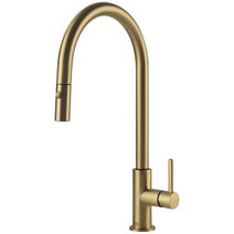 Turner Hastings Novi 85 Double Bowl Butler Sink Pack with Brushed Brass Naples Pull Out Mixer Tap and Accessories PKG015 hero image