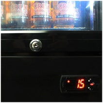 Schmick 160L Great Northern Gold Branded Skinny Upright Bar Fridge SS-P160-GNBC-GOLD hero image