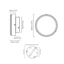 CTO Lighting Anvers Small Wall or Ceiling Rose - Bronze ACCGENCWOSBZ hero image
