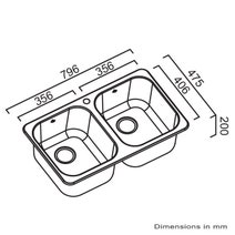 Abey Q200T NuQueen Double Bowl Sink Pack hero image