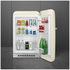 Smeg 50s Retro Style Happy Bar Fridge Right Hinge Cream FAB10HRCR6 image NaN