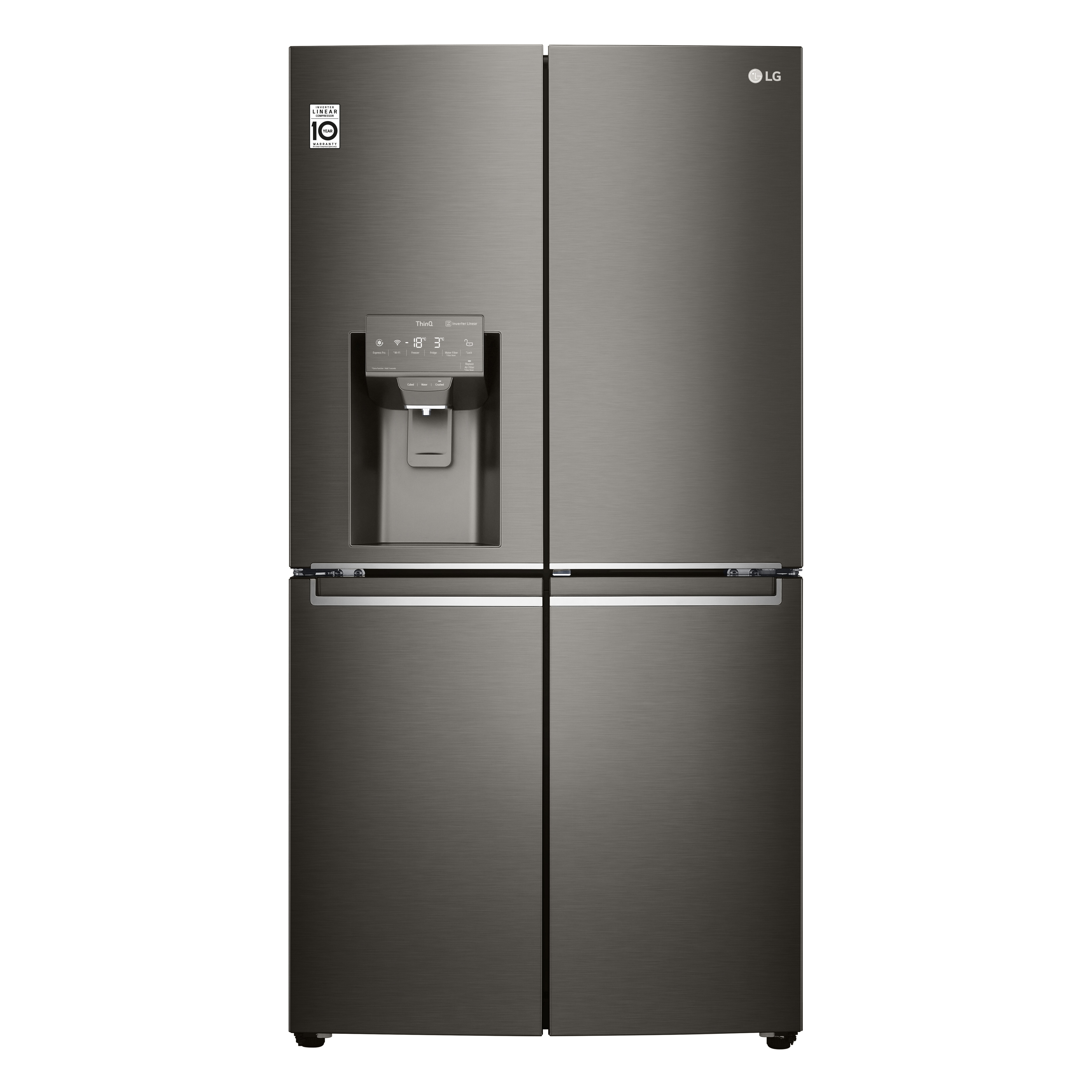 Lg 706l french shop door fridge freezer