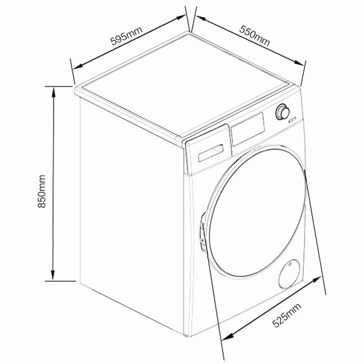 Washer dryer store combo width