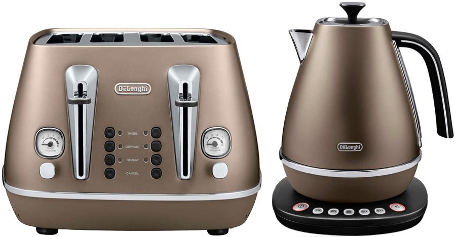 Cream Delonghi Copper Kettle De'Longhi Icona Vintage Kettle 2000W