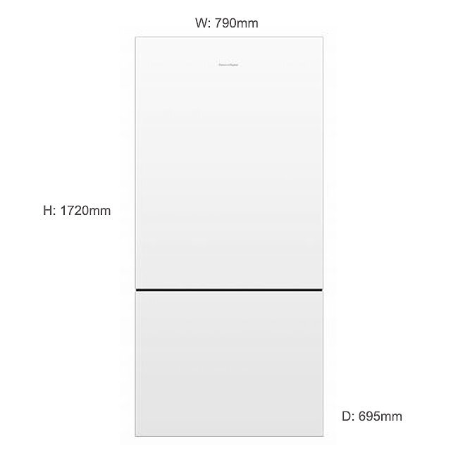 Fisher & Paykel Series 5 494L Bottom Mount Refrigerator White Right Hinge RF522BRPW6 hero image