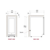 Vintec 20 Bottle Wine Cabinet VWS020SBB hero image