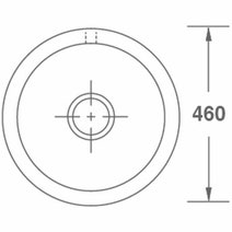 Shaws Round Sink SCRO460WH hero image