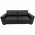 SILC Global Bari Two and Three Seater Lounge Suite PU Black 21001110 image NaN