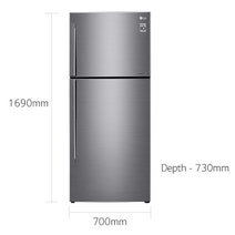LG 410L Top Mount Frost Free Fridge with Door Cooling GT-442SDC hero image