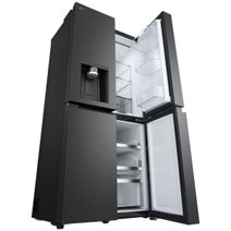 LG 506L French Door Fridge with Slim In-Door Ice and Water Dispenser Matte Black GF-L500MBL hero image