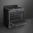 Smeg 90cm Victoria Dual Fuel Cooker Slate Grey TRA90SG2 image NaN