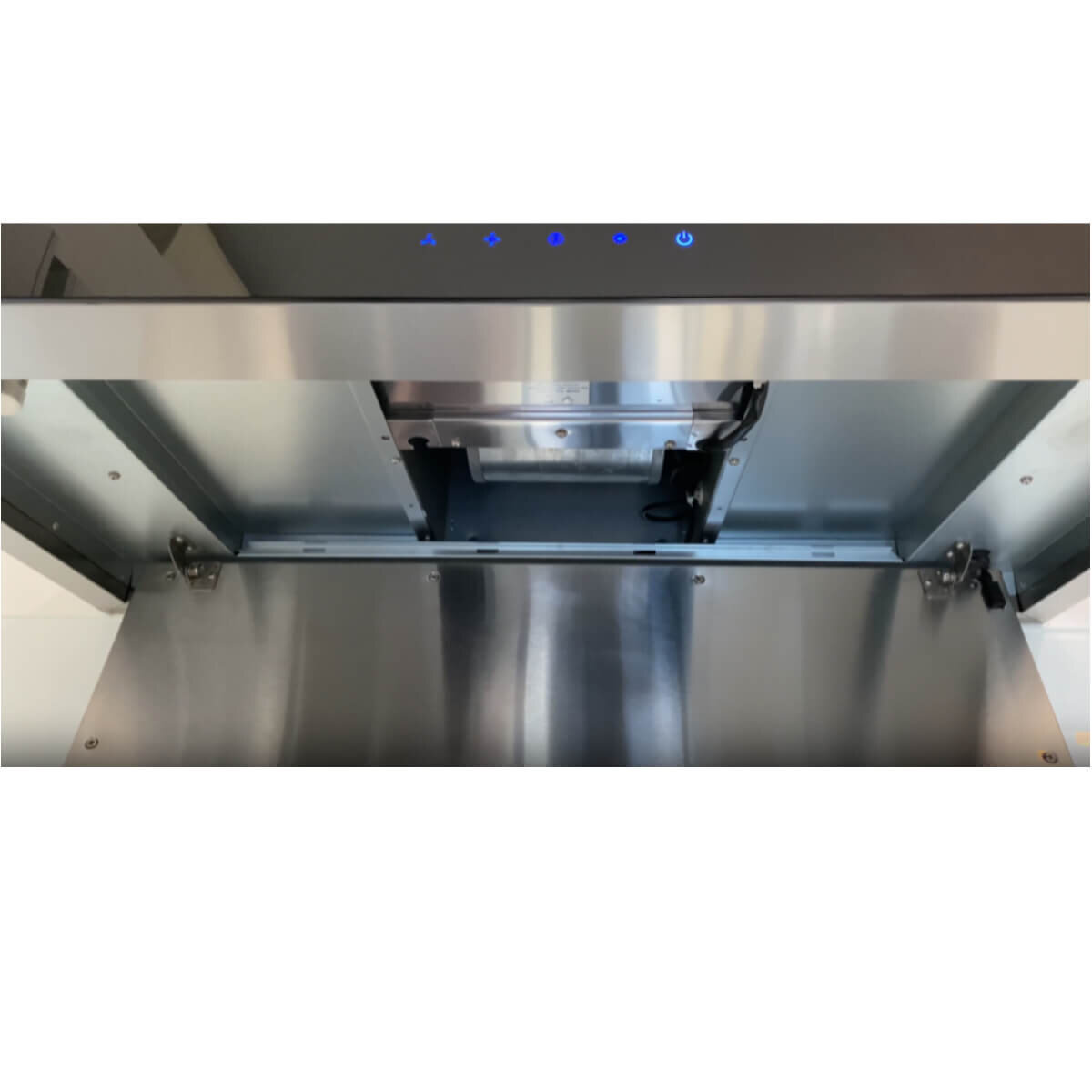 Glem 90cm Series 800 Square Canopy Rangehood Stainless Steel CK90TBLED hero image