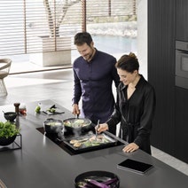 Miele 80cm Silence Induction Cooktop with Vapour Extraction KMDA7473FLA hero image