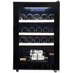 LeCavist 20 Bottle Wine Cabinet Single Zone Black LEK21PV hero image