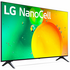 LG 43 Inch NANO75 4K Smart NanoCell TV 43NANO75SQA image NaN