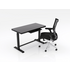 OLG Luxe Adjustable Glass Desk & Balance Executive Chair Bundle 1200mm - Black - LXHDPKG_3_B image NaN
