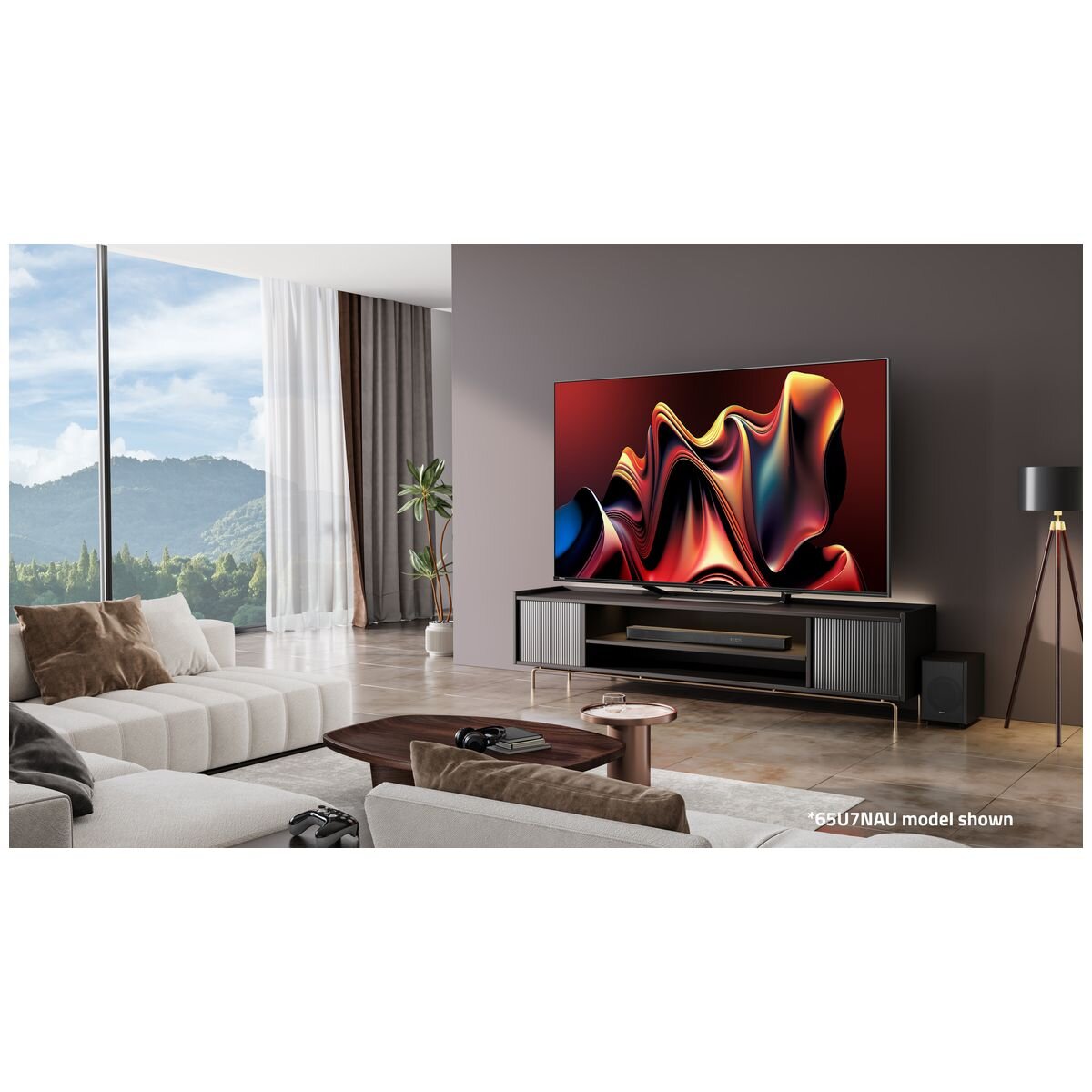 Hisense 75 Inch U7N ULED 4K Mini LED Smart TV 75U7NAU hero image