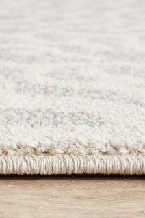 Rug Culture Chrome Medium Silver & Off White Rug 300X80CM - CRO-LYD-SIL-300X80 hero image