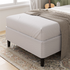 Zinus Keenan King Single Fabric White Ensemble Bed Base AU-BSLB-KS image NaN