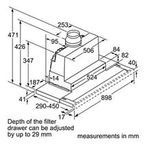 Bosch DFR097E50A 90cm Serie 6 Slideout Rangehood hero image