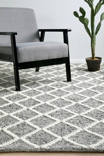 Rug Culture Huxley Oversize Grey & Off White Rug 400X300CM - HU-GREY-400300 hero image