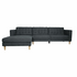 Ostro Esperence Three Seater Left Hand Chaise Sofa Dark Grey U501SALHFCSXDYX image NaN