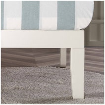 Zinus Double Moiz Solid Wood Bed Base White AU-RWPBWH-14D hero image