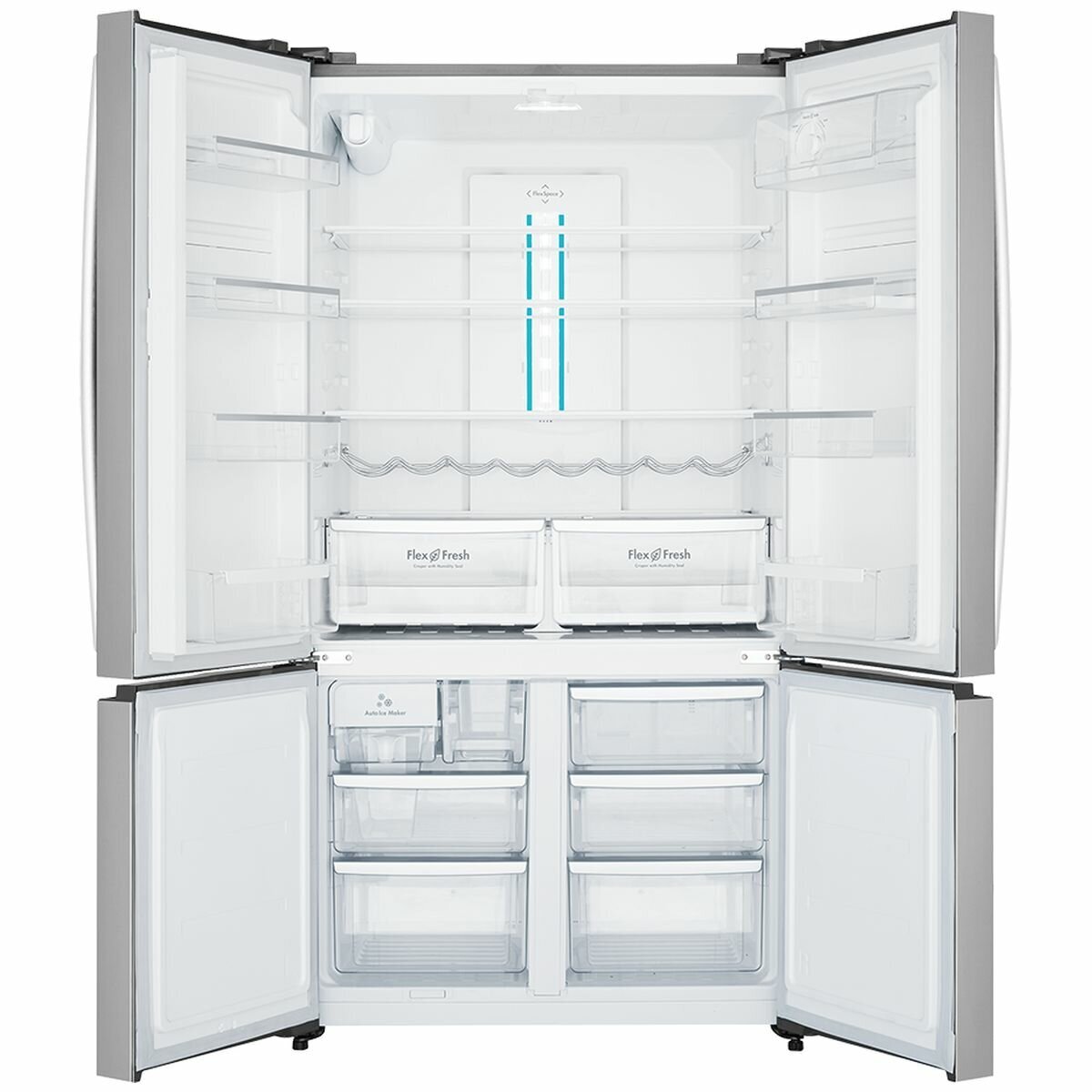 Westinghouse 600l french door fridge with ice maker and water dispenser wqe6060sb hotsell
