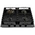 Omega 60cm Natural Gas Cooktop with Wok Burner Ceramic Glass Black  OCGG604WB image NaN