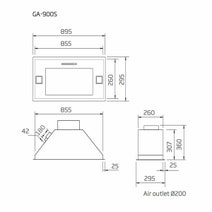 Schweigen 90cm Stainless Steel UnderMount Rangehood with IsoDrive SP Motor GA-900SPPAK hero image