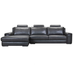 Kalona Ahlbeck Anthracite Three Seater Right Facing Chaise Sofa 6765-RAF-MS5002 hero image