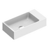 Catalano Verso 50x25 Wall Hung Basin 1 Tap Hole - Gloss White 15025VEFC00-Z3443 image NaN