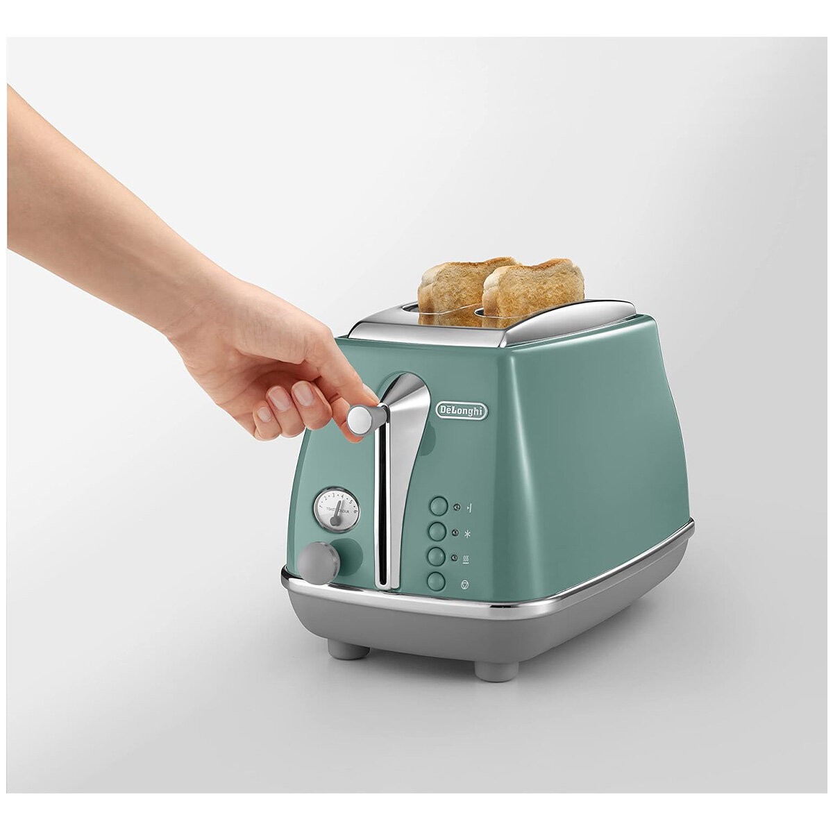 DeLonghi Icona Capitals Two Slice Toaster Toronto Green CTOC2003GR