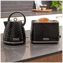 Westinghouse Kettle & Toaster Set Black WHKTPK09K hero image