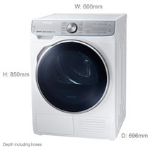 Samsung 9Kg Heat Pump Dryer DV90N8289AW hero image