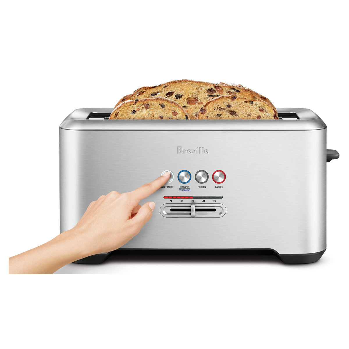 Breville the Lift & Look Pro 4 Slice Toaster BTA730BSS hero image