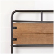 Zinus Queen Santa Fe Metal and Wood Bed Frame with Footboard AU-SFBF-BR-Q hero image