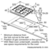 Bosch PCH615B9TA 60cm Serie 6 Natural Gas Cooktop image NaN