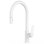 Oliveri Verona Pull out Goose Neck Mixer Tap White VA306507WH-P hero image