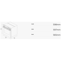 Fisher & Paykel Series 5 Contemporary 60cm Pyrolytic Built-In Oven Black OB60SC7CEPB1 hero image