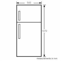 Esatto 207L Top Mount Fridge ETM207X hero image