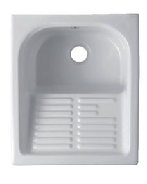 Turner Hastings 300306 Barlow 44 Ribbed Single Bowl Laundry Sink hero image