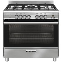 GlemGas 90cm Stainless Steel Natural Gas Freestanding Oven with Electric Grill GA965GG hero image