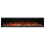 Modern Flames Spectrum 74 Inch Slimline Electric Fireplace with Log Set SPS-74BAUS hero image