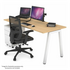 Jason.L 1400 x 700 Quadro A Leg Home Office Desk - Maple QDA1407.W.ME image NaN