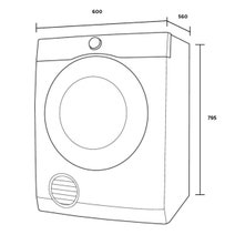 Westinghouse 5.5kg Vented Clothes Dryer WDV556N3WB hero image