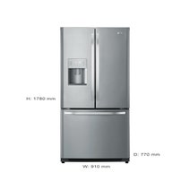 Haier 631L French Door Fridge HTD635WISS hero image